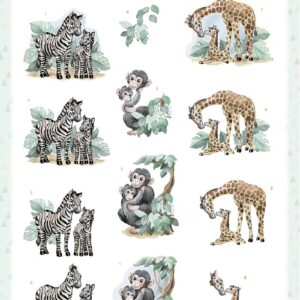 3D Push Out - Yvonne Creations - Young and Wild - Monkey SB10914