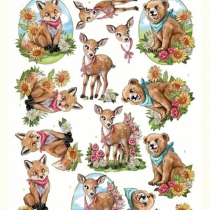3D Cutting Sheet - Yvonne Creations - Cute Animals CD12084-