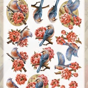 3D Cutting Sheet - Amy Design - Colorful Birds CD12121