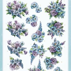 3D Cutting Sheets - Yvonne Creations - Blooming Blue - Larkspur CD12133