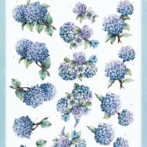 3D Cutting Sheets - Yvonne Creations - Blooming Blue - Hydrangea CD12135