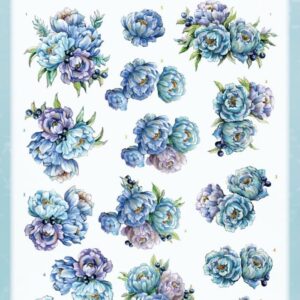 3D Cutting Sheets - Yvonne Creations - Blooming Blue - Blueberry CD12136
