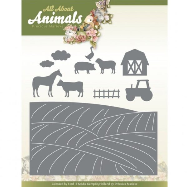 Dies - Precious Marieke - All About Animals - Farm Landscape PM10265