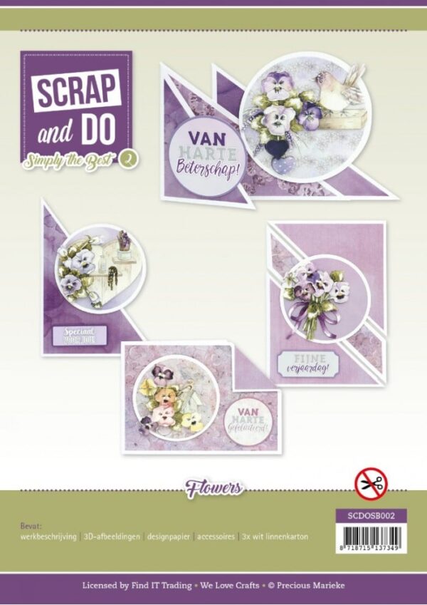 Scrap and Do Simply the Best 2 - Precious Marieke - Flowers SCDOSB002