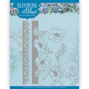Dies - Yvonne Creations - Blooming Blue - Blooming Borders YCD10349