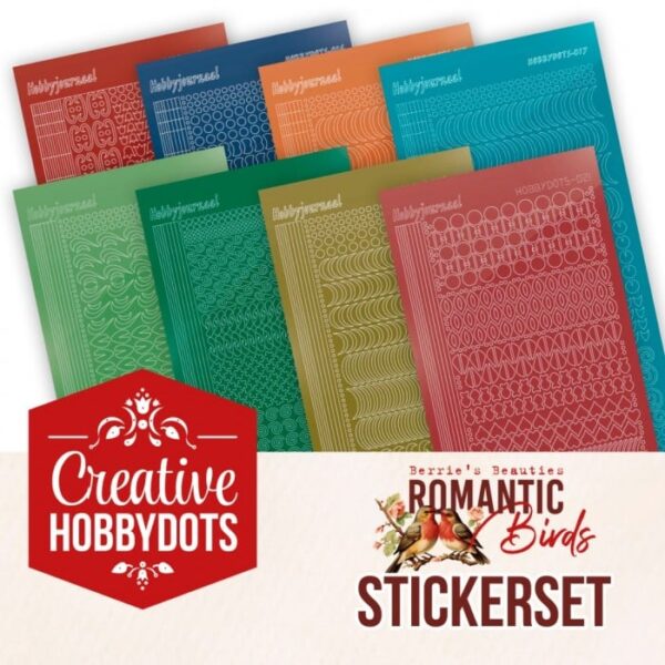 Stickerset Creative Hobbydots 49 - Romantic Birds CHSTS049