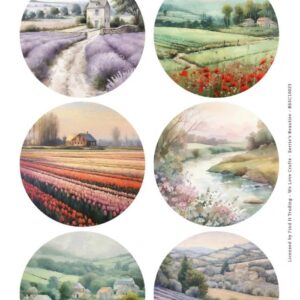 Scenery Push out - Berries Beauties - On the Fields - Round BBSC10023
