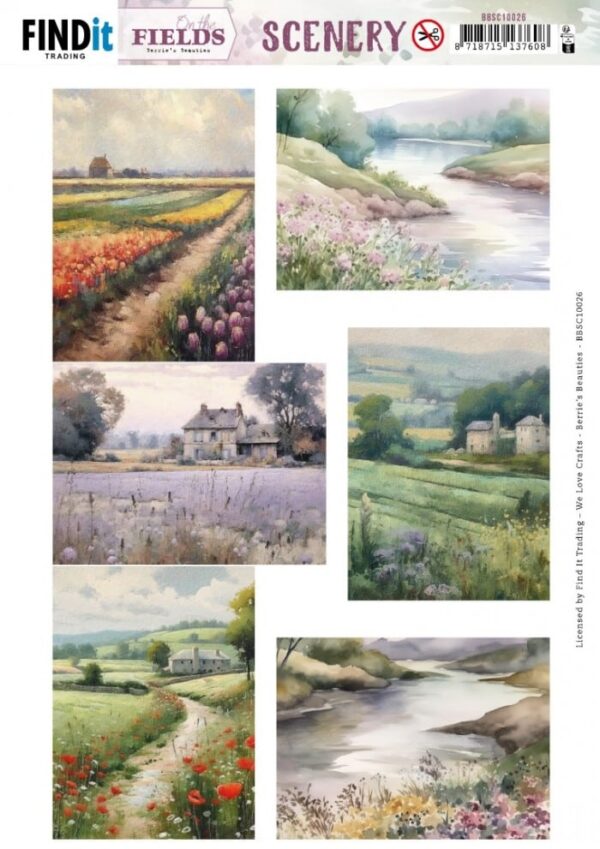 Scenery Push out - Berries Beauties - On the Fields - Rectangle BBSC10026