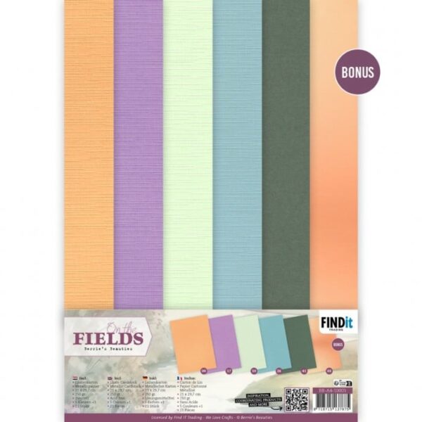 Linen Cardstock Pack - Berries Beauties - On the Fields - A4 BB-A4-10003