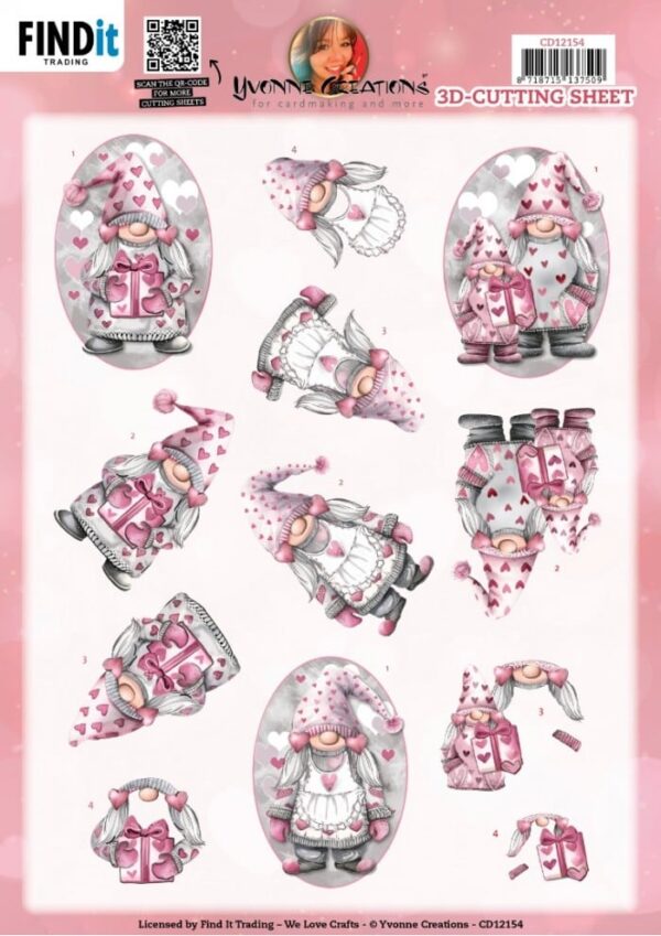3D Cutting Sheet - Yvonne Creations - Present CD12154