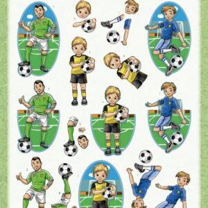 3D Cutting Sheet - Yvonne Creations - Soccer CD12173