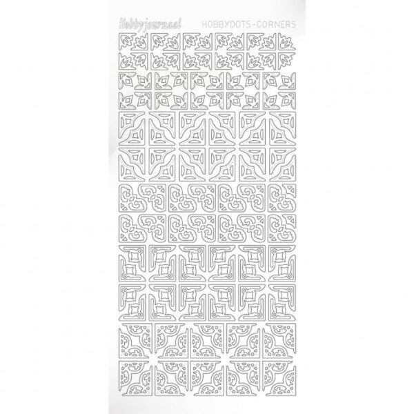 Hobbydots Corners - Adhesive White STDAC0