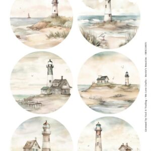 Scenery Push out - Berries Beauties - Lighthouse - Round BBSC10035