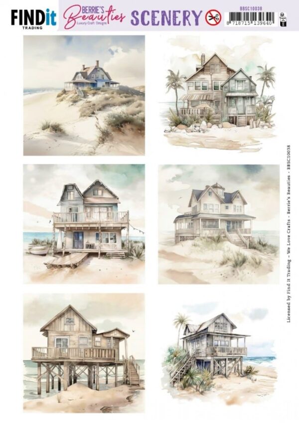 Scenery Push out - Berries Beauties - Beach House - Square BBSC10038