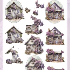 3D Push Out - Berries Beauties - Lovely Lilacs - Lovely Houses SB10924