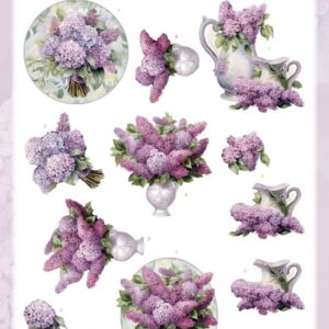 3D Push Out - Berries Beauties - Lovely Lilacs - Lovely Bouquets SB10925