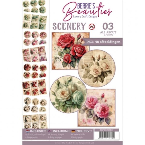 Push-Out Book Scenery 3 - All about roses BBPOS10003