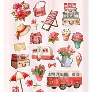 Cutting Sheets - Yvonne Creations - Rose Decorations - Small Elements CD12188