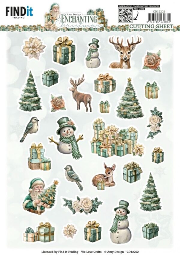 Cutting Sheets - Amy Design - Enchanting Christmas - Mini CD12202