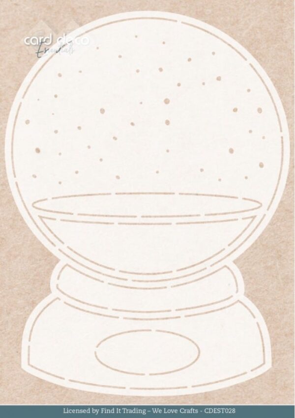 Stencil - Card Deco Essentials - Enchanting Globe - A5  CDEST028