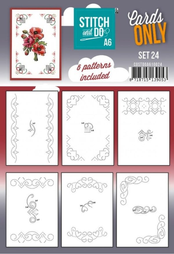 Stitch and Do - Cards Only A6 - Set 24 COSTDOA610024