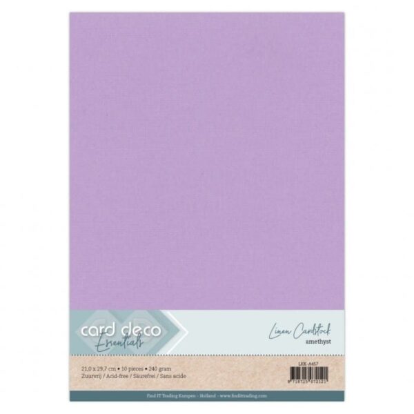 Linen Cardstock - A4 - Amethyst LKK-A457 per vel