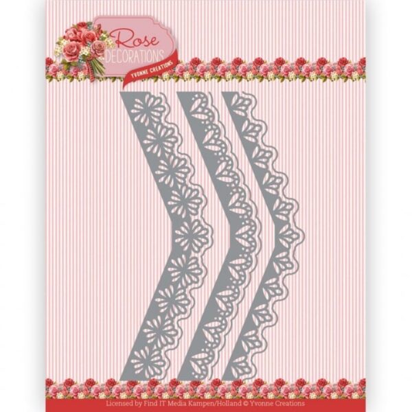 Dies - Yvonne Creations - Rose Decorations - Rose Borders YCD10354