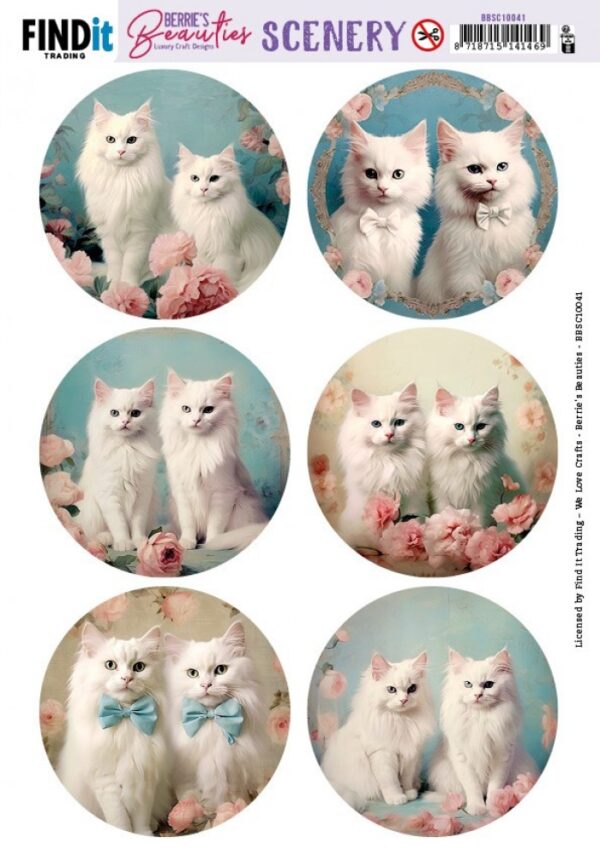 Scenery Push out - Berries Beauties - Pretty Kitties - BBSC10041