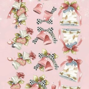 3D Cutting Sheets - Precious Marieke - Ruby Christmas - Ruby BellsCD12179