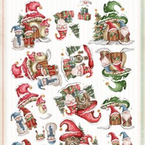 3D Cutting Sheets - Yvonne Creations - Gnome for Christmas - Gnome Houes CD12210