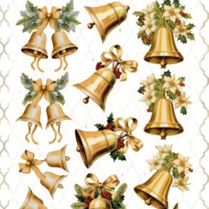 3D Cutting Sheets - Berries Beauties - Glowing Christmas - Christmas Bell CD12219