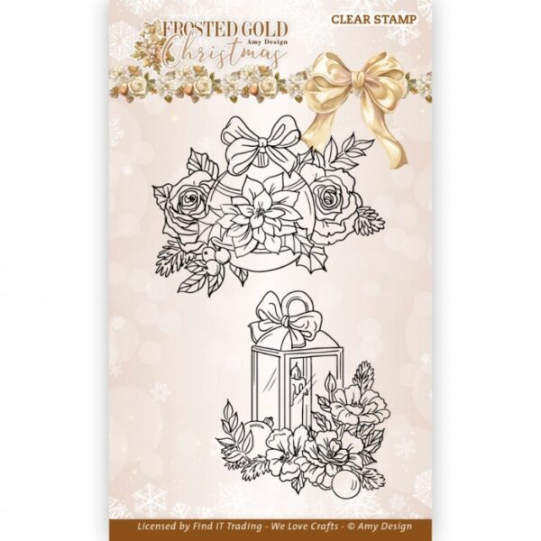 Clear Stamps - Amy Design - Frosted Gold Christmas - Christmas Bauble ADCS10084