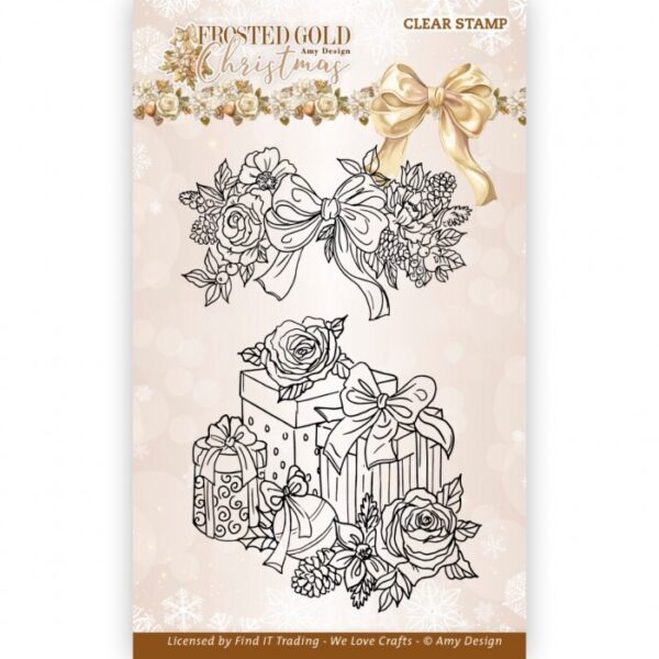 Clear Stamps - Amy Design - Frosted Gold Christmas - Presents ADCS10085
