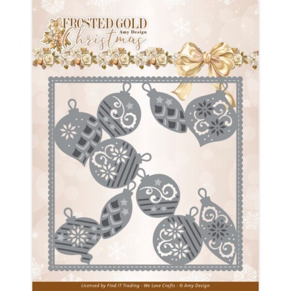 Dies - Amy Design - Frosted Gold Christmas - Frosted Gold Frame ADD10319