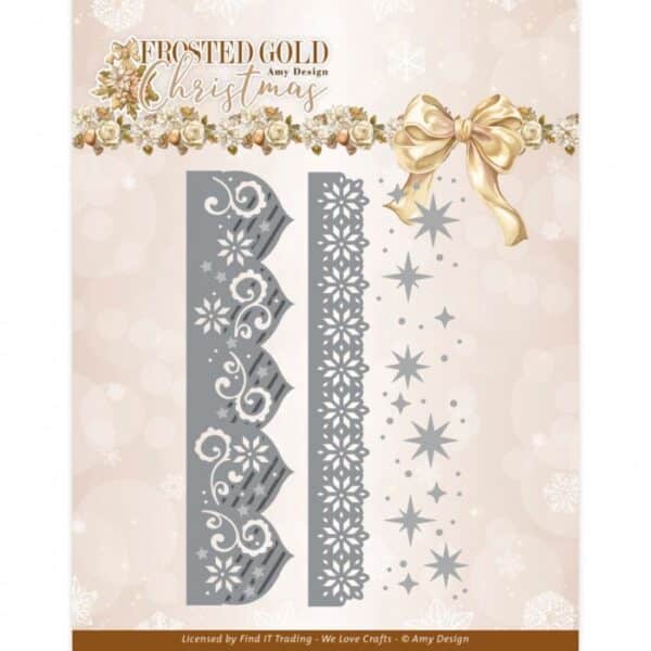 Dies - Amy Design - Frosted Gold Christmas - Frosted Gold Borders ADD10320