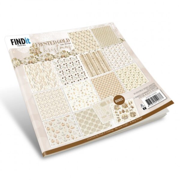 Paperpack - Amy Design - Frosted Gold Christmas - Design ADPP10060