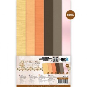 Linen Cardstock Pack - Amy Design - Frosted Gold Christmas - 4K AD-4K-10031