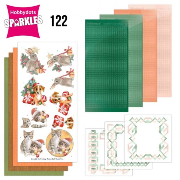 Sparkles 122 - Jeanines Art - Christmas Pets SPDO122