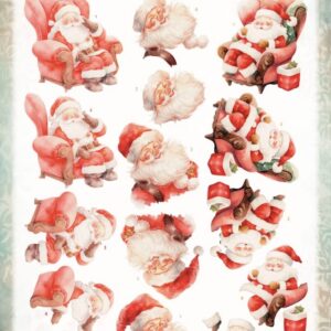 3D Cutting Sheets - Berries Beauties -Nostalgic Noel - Nostalgic Santa CD12223