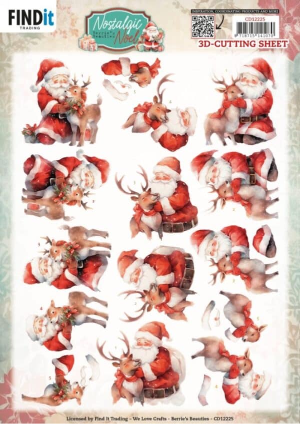 3D Cutting Sheets - Berries Beauties -Nostalgic Noel - Nostalgic DeerCD12225