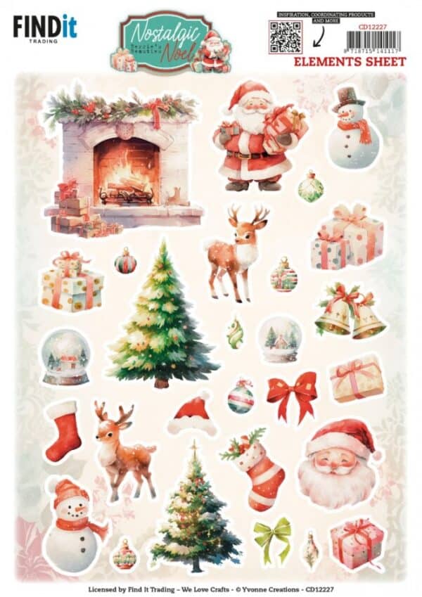 Cutting Sheets - Berries Beauties -Nostalgic Noel - Small Elements CD12227
