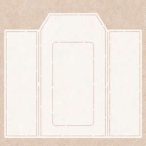 Stencil - Card Deco Essentials - Frosted Gold Label - A4 CDEST040