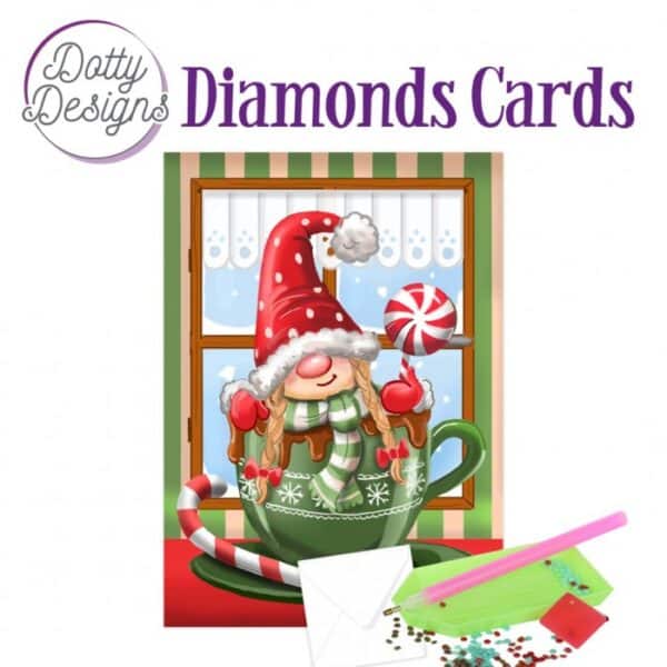 Doty Designs Diamond Cards - Christmas Gnome 1 DDDC1179