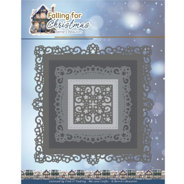 Dies - Berries Beauties - Falling for Christmas - Frosted Gold Frame BBD10025