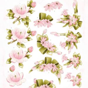 3D Cutting Sheets - Precious Marieke - Blossom Blush - Pink CD12236