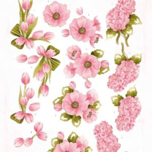 3D Cutting Sheets - Precious Marieke - Blossom Blush - Bright Pink CD12237