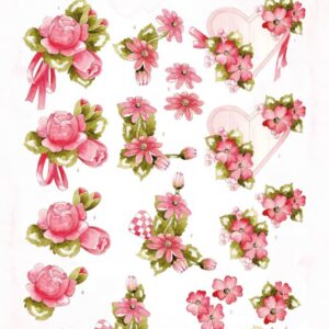 3D Cutting Sheets - Precious Marieke - Blossom Blush - Magenta CD12238