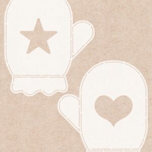 Stencil - Card Deco Essentials - Falling for Christmas - Gloves - A5