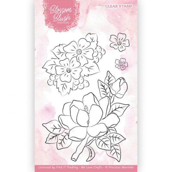 Clear Stamps - Precious Marieke - Blossom Blush - Magnolia PMCS10055