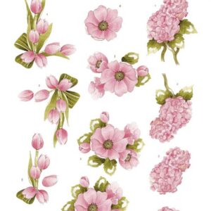 3D Push Out - Precious Marieke - Blossom Blush - Bright Pink SB10967